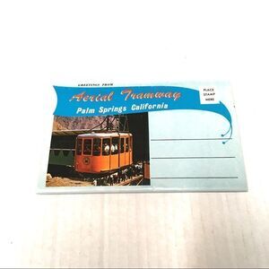 Vintage 1960s Palm Springs double postcard folder
